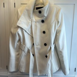 GUESS Double Breasted Green Military Peacoat S 10 12